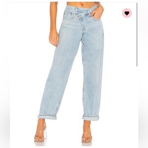 AGOLDE Criss Cross Upsized Jeans - Light Blue